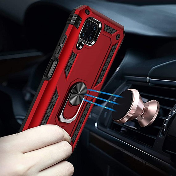 Huawei P40 Lite CaseUp Magnetic Ring Holder Kılıf Kırmızı 5